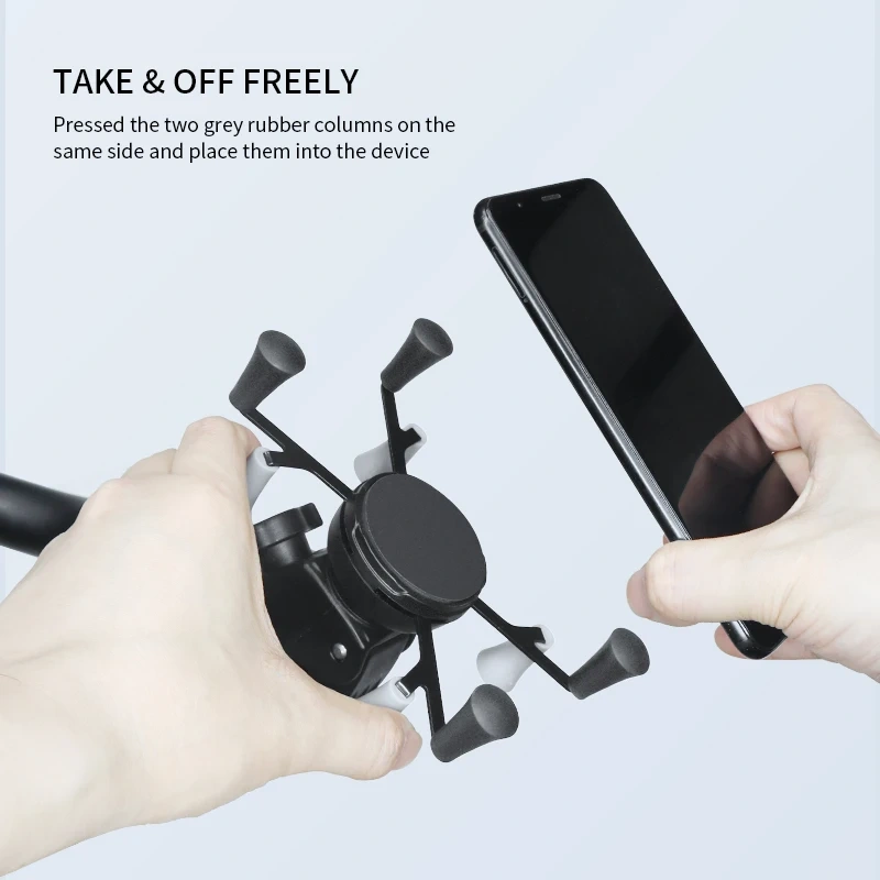 Tough-Claw Rail/Handlebar Mount with X-Grip Holder for Phones or Tablet PC for RAM mount VIN-BC-PBSJ02/01-DZJ