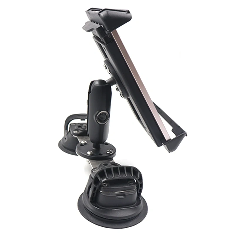 Car Windshield Dashboard Universal Tablet Car Mount With Suction Cup +3.5'' double Socket arm For 210mm*130mm*25mm Sizes Tablet
