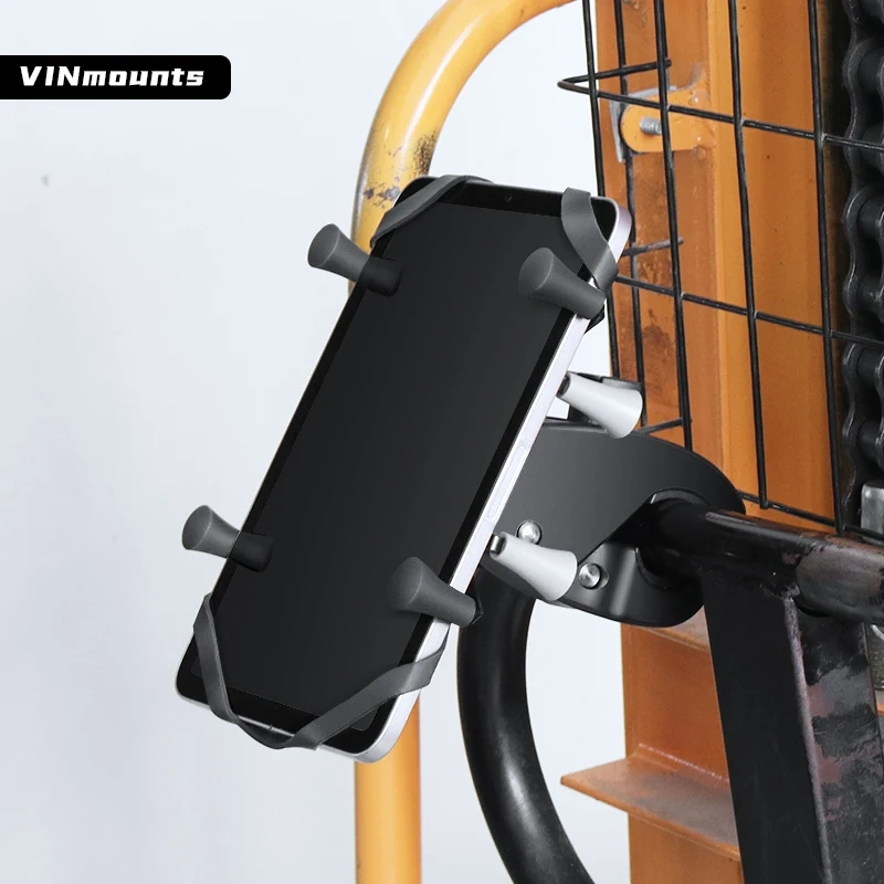 X-Grip Tablet Holder with Tough-Claw Clamp for 7"-8" Tablets Universal for Motorcycle Bike Treadmill Shopping Cart for Ram Mount