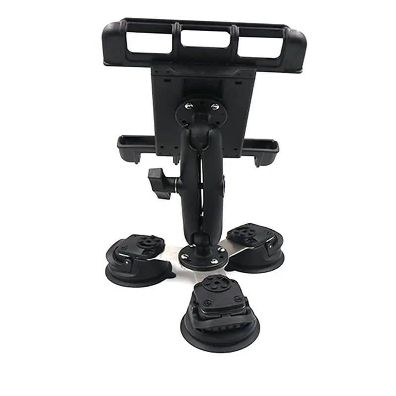 Multi-Directional Dual 360 Degree Rotating Suction Cup Tablet Mount,Tiktok YouTube Vlog Video Recording Kit, Airplane Travel E