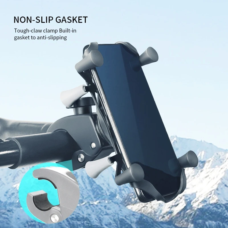 Tough-Claw Rail/Handlebar Mount with X-Grip Holder for Phones or Tablet PC for RAM mount VIN-BC-PBSJ02/01-DZJ