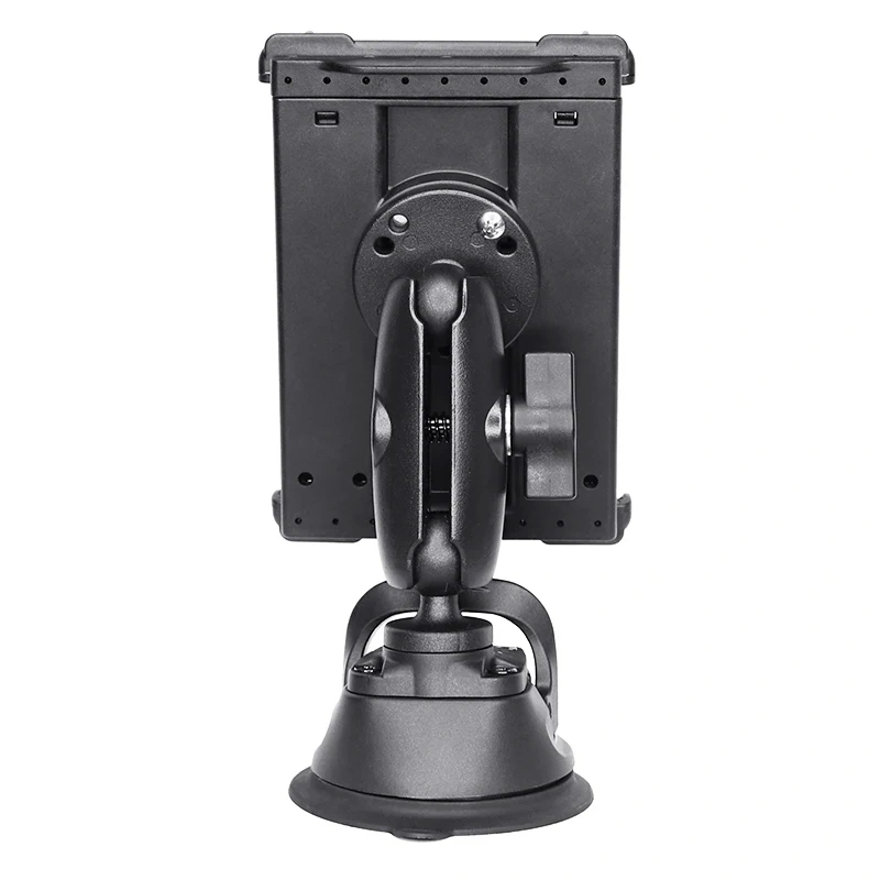 Spring Loaded Tablet Clamp with Strong Suction Cup for Ipad Mini Compatible with 230x117mm overall size tablet, thickness 10mm