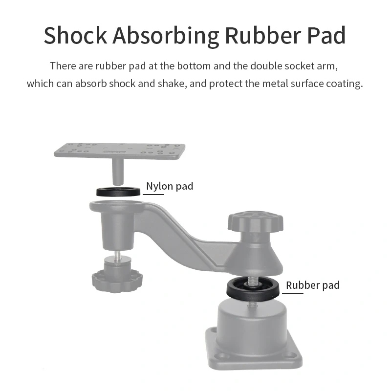 Horizontal 6" Swing Arm Mount for Fishfinders & Chartplotters VIN-TYQ-HB-01 Compatible with Garmin, Humminbird, Lowrance