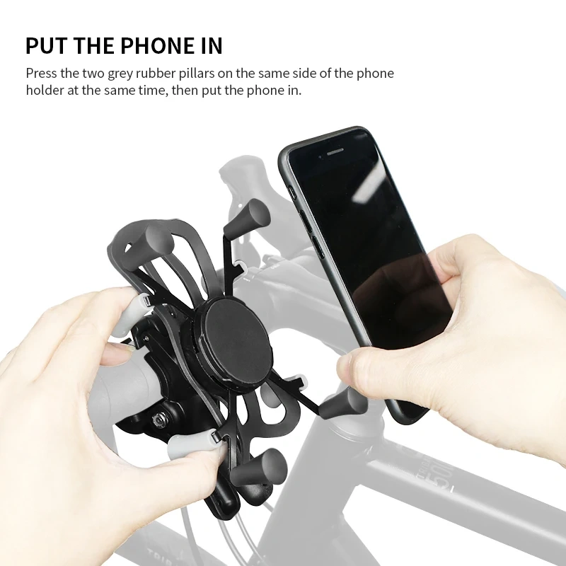 VIN Mount Motorcycle Handlebar Phone Holder Anti-shake design Quick Release Universal for ATV, Bicycle, dirt bike for Ram Mounts