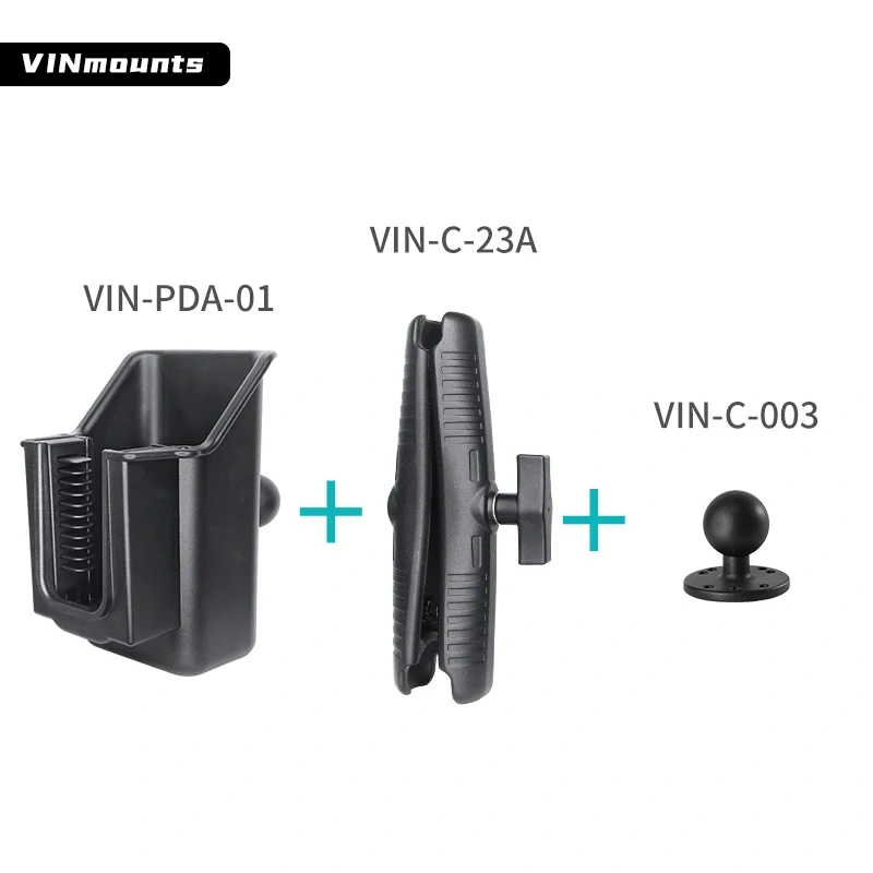 VIN Mount Universal Scanner Gun holder with Drill Down Ball Base for Hand Scanner 3-in-1 Cordless Rechargeable Scan Gun and more