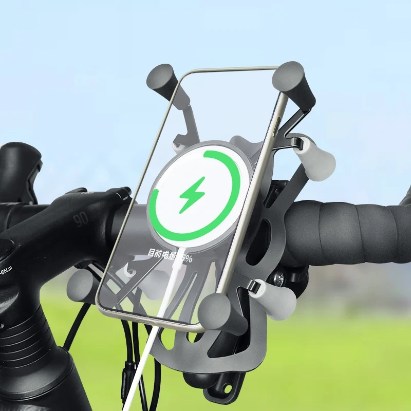 VIN Mounts Wireless Car Charger X-Grip Phone Holder Mount For All 4.7-6.9" Smartphone With Tough-Claw Clamp for Ram Mounts