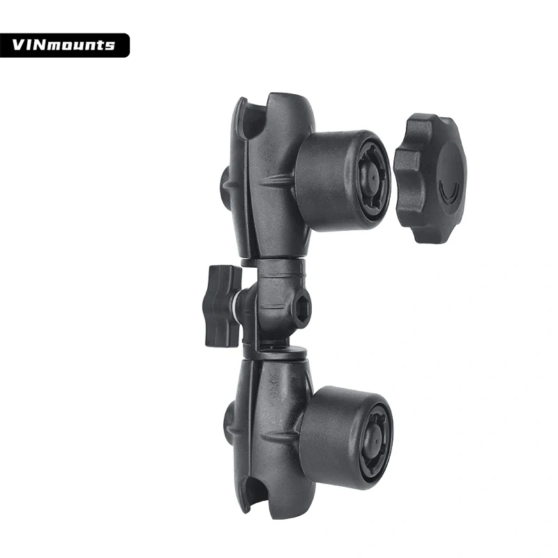 1.5" Composite Double Socket Swivel & Ratchet Arm Compatible with RAM C Size 1.5" Ball Components for TV, display, monitor mount