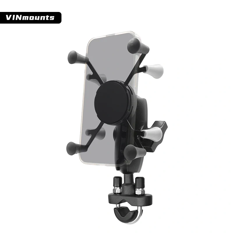 Flexible 2 in 1 X-grip Phone holder Handlebar Phone Mount for most Rail size for ram mount