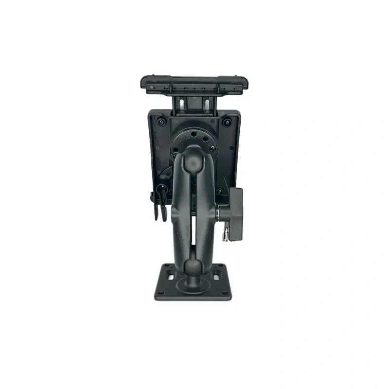 Adjustable Drill Down Tablet Holder with Saftety Key Lock for Samsung A7 lite tablet with Double Socket Arm for Ram Mounts