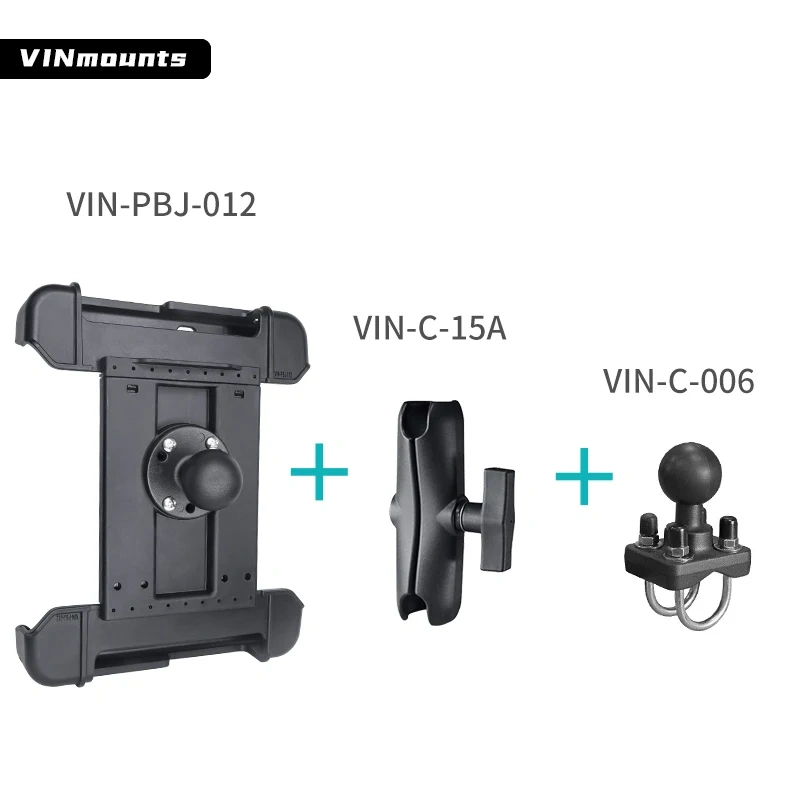 VIN mounts Spring Loaded Tablet Rail Mount for Panasonic FZ-G2 tablet pc with Double Socket Arm for Ram Mounts
