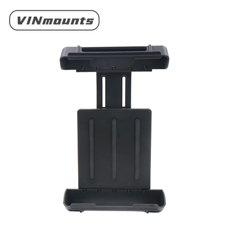 Anti-Theft Tablet Pipe Clamp Mount with Double Socket Safety Arm for Rail Diameter 13-33mm