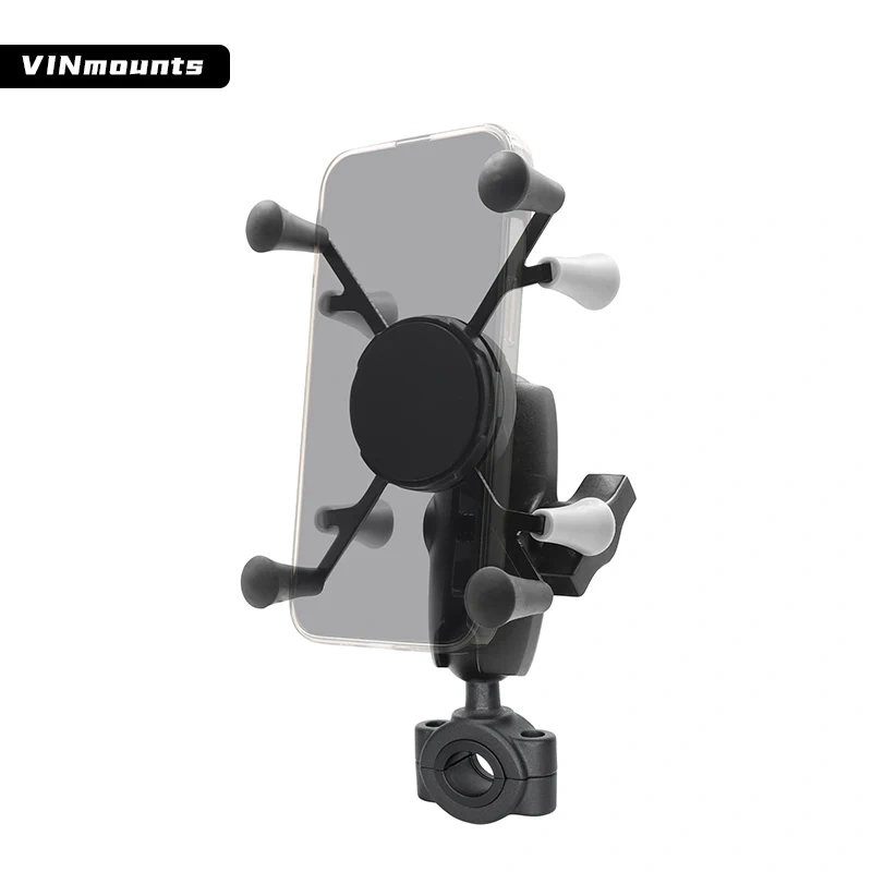 Flexible 2 in 1 X-grip Phone holder Handlebar Phone Mount for most Rail size for ram mount