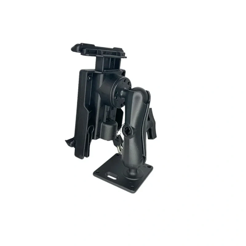 Adjustable Drill Down Tablet Holder with Saftety Key Lock for Samsung A7 lite tablet with Double Socket Arm for Ram Mounts