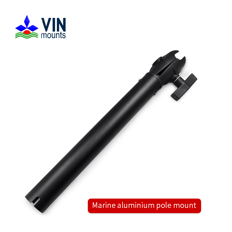 VIN mounts 11.8" Aluminium Tough-Pole Camera Mount for Fishfinder Navigation Boat Mount for Global Positioning System VIN-C-LVA