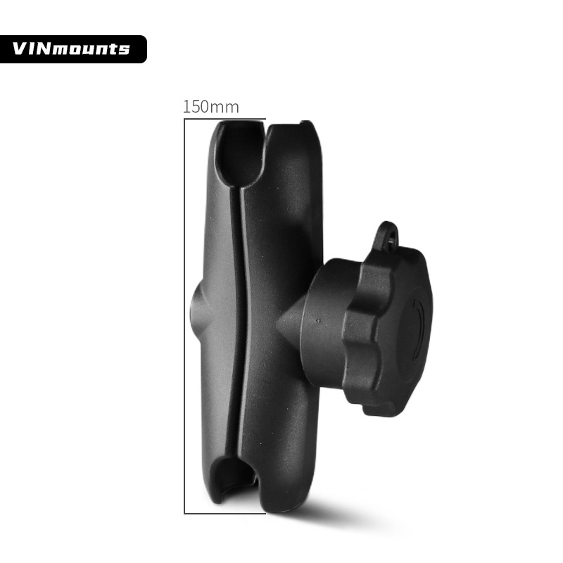 VIN mounts 15cm Polished Aluminum Alloy Long Double Socket Arm for Fish Finder, Chartplotter, Tavigator, Tablet mounts  VIN-C-15A/VIN-C-15B