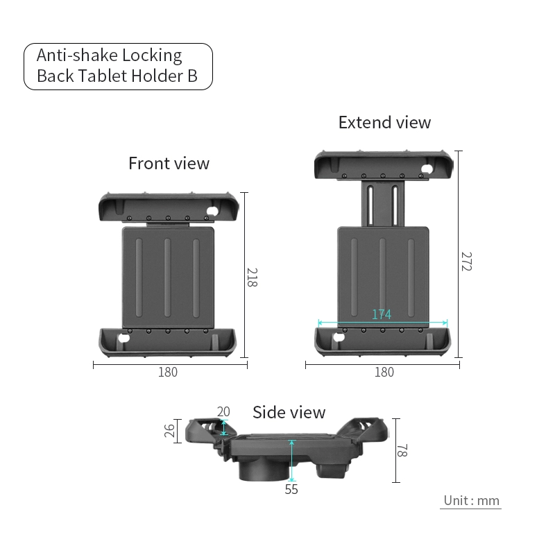 VIN Mounts Anti-theft Tablet pc Bracket VIN-PBJ-03-LOCK Suitable for Apple 9.7“ Tablet  PC bracket compatible with tablet PC with external dimensions within 270x170mm thickness within 15mm