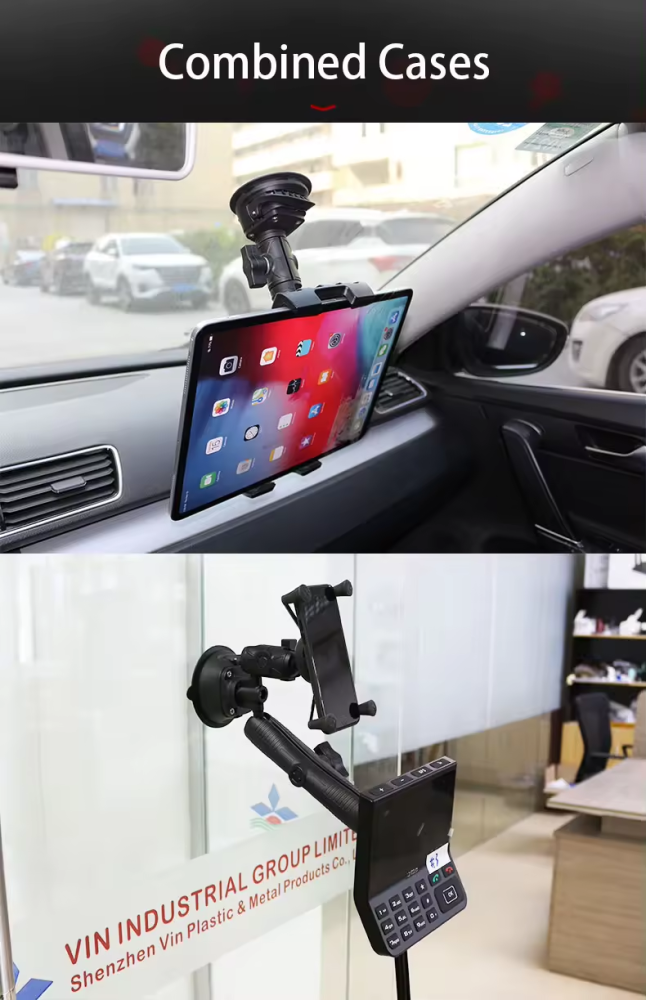 VIN Mounts Universal Dashboard Windshield Car Tablet Mount 360° Swivel With 1"Suction Cup for Ram mounts