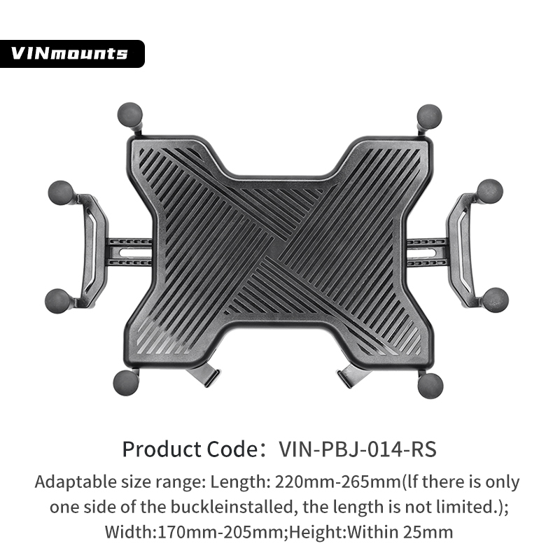 VINmounts  X-Grip Tablet Cradle Tablet Mount Car holder for 9"-11" Tablets for ram mounts VIN-PBJ-014-RS/VIN-PBJ-014-VS