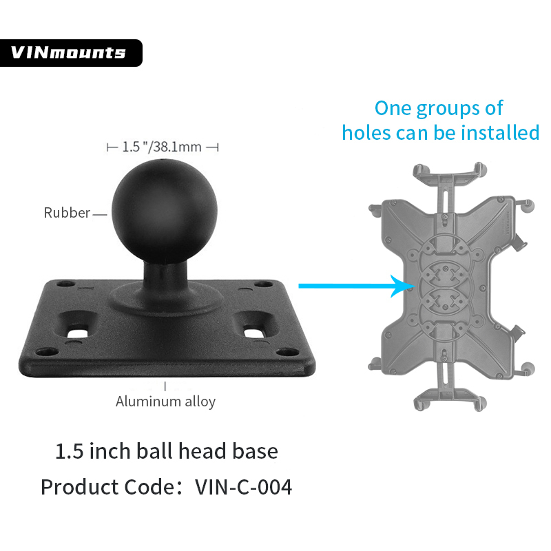 VINmounts  X-Grip Tablet Cradle Tablet Mount Car holder for 9"-11" Tablets for ram mounts VIN-PBJ-014-RS/VIN-PBJ-014-VS