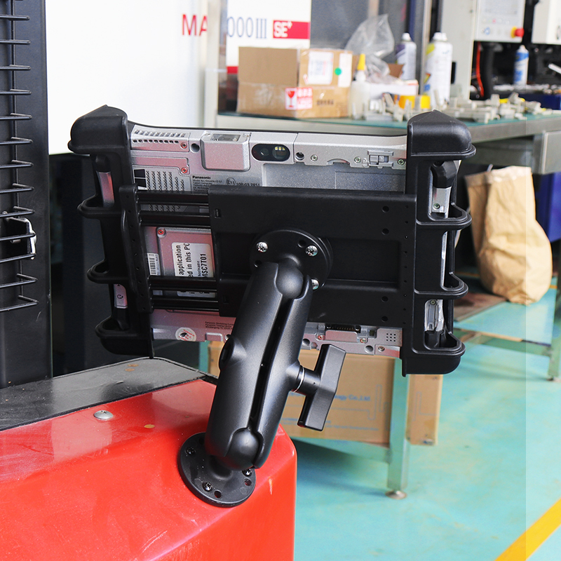 VIN Mounts Tablet Holder With 15cm/5.9inch Aluminium Double Socket Arm for Forklift/Tractor/Agricultural Machinery for Ram Mount