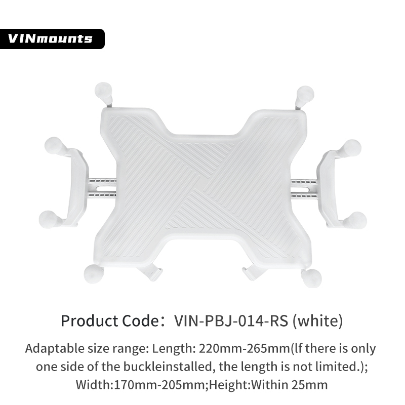 VIN Mounts Tablet Mounts with White Color for 9-11 inch Tablet/iPad Healthcare and More VIN-PBJ-014-RS（white）
