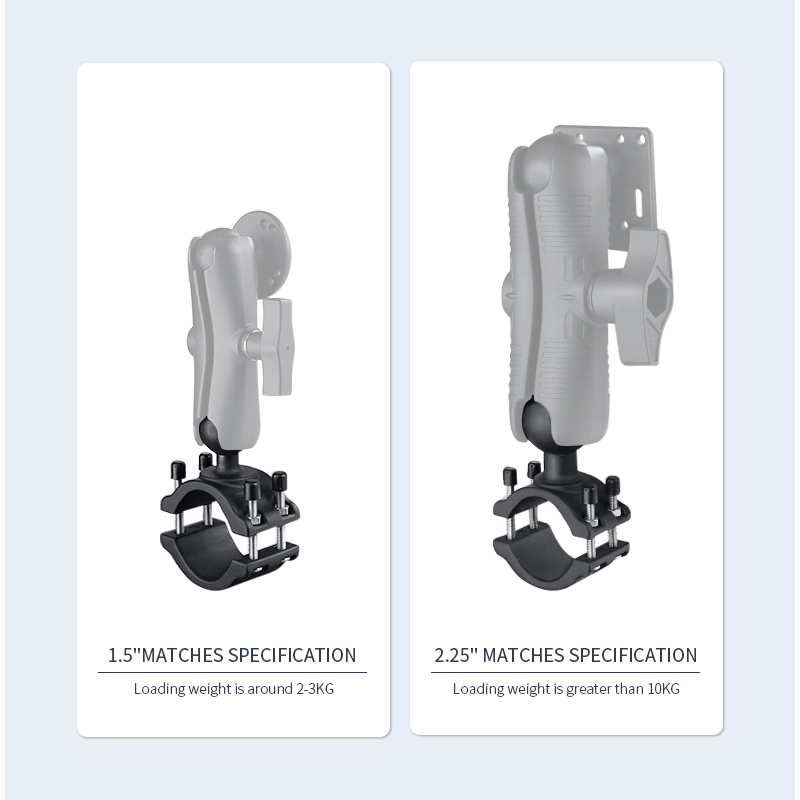 VINmounts Rail Clamp 2" Diameter Rail Mount Base with 2.25" D Size Ball for 50-65mm Rails VIN-CD-GJDZ5-2.25"