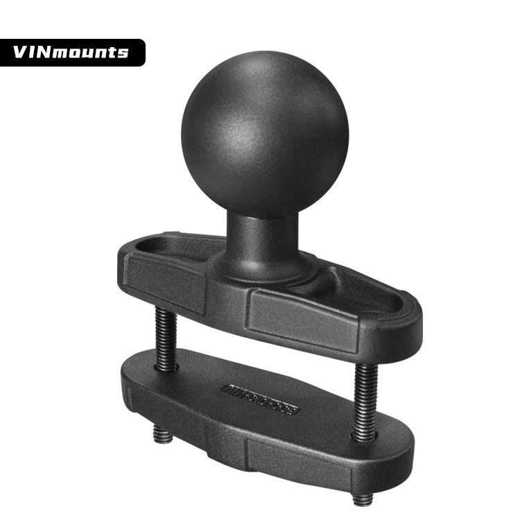 VINmounts Square Clamp Base Post Clamp Base with 2.25" Ball - Fits Square Posts up to 40x75mm Rails for Forklift,Agricultural VIN-CD-CCBZ-2.25"