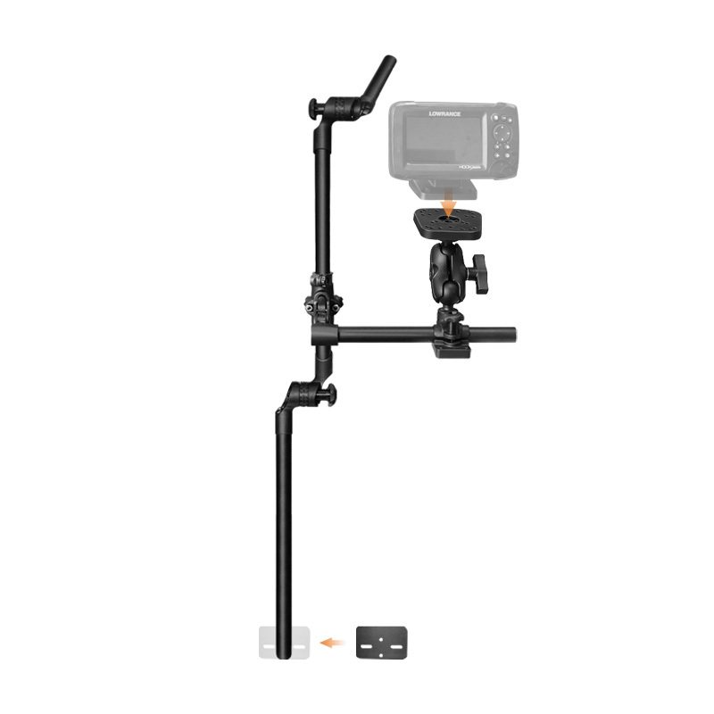 VIN Mounts 360° Foldable Portable Universal Transducer Bracket,Sensor bracket, Fishfinder Mount for Boat/Kayak