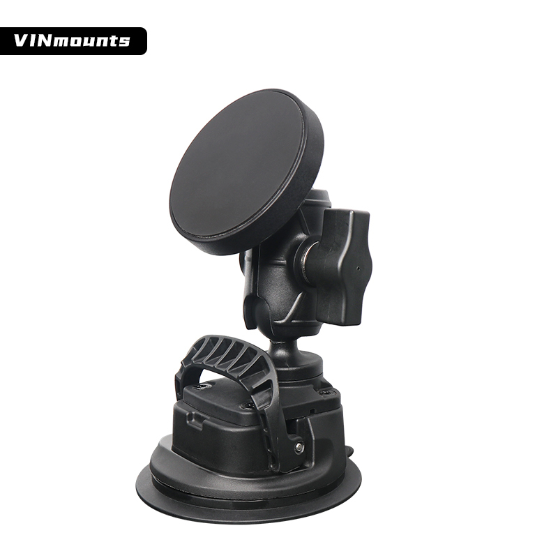 VINmounts Magnetic Phone Car Mount, Universal Dashboard Windshield Industrial-Strength Suction Cup Car Phone Mount Holder for Ram Mounts