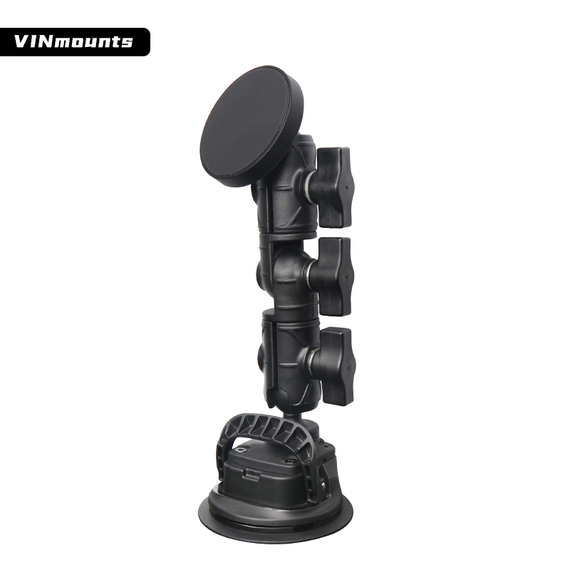 VINmounts Magnetic Phone Car Mount, Universal Dashboard Windshield Industrial-Strength Suction Cup Car Phone Mount Holder for Ram Mounts