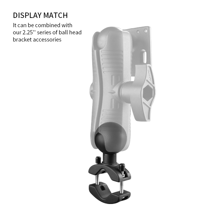VIN Mounts 2.25" D Size Ball Clamp Rail Base to 30mm-51mm in Diameter for ram mounts VIN-CD-GJDZ4（2.25")