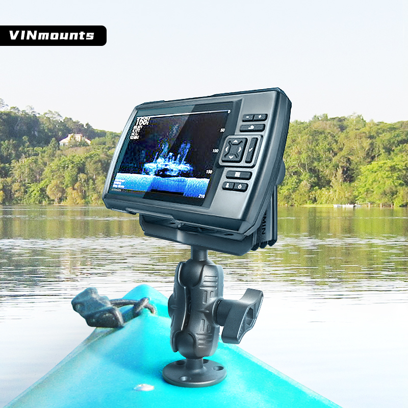VIN Mounts Universal Marine Electronics Ball Adapter 6.25" x 2" Plate Size with D Size 2.25" Ball Head Components VIN-D-006