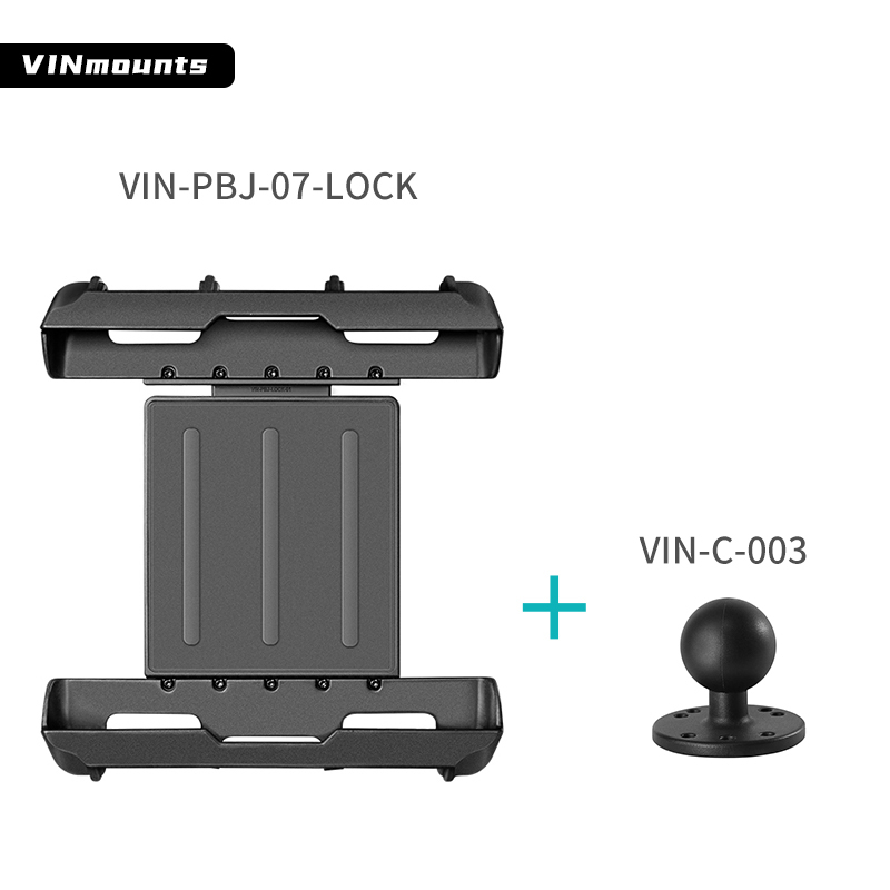 VIN Mounts Anti-theft Tablet pc Bracket VIN-PBJ-07-Lock Suitable for tablet PC with external dimensions within 280x 210mm and thickness within 27mm VIN-PBJ-07-Lock
