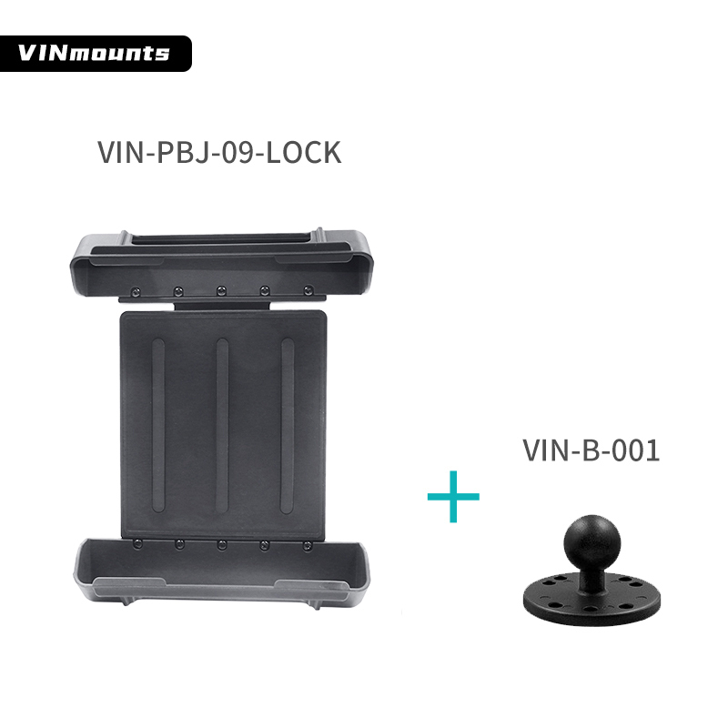VIN mounts Anti-theft Tablet pc Bracket VIN-PBJ-009-lock Compatible with Tablet PC with External Dimensions within 260x 157mm and thickness within 30mm