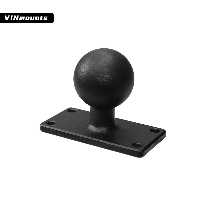 VINmounts 1.5'' Rectangle Ball Base with 1" x 2.5" 4-Hole Pattern - C Size for Mounting Devices/Tablet+More VIN-C-040