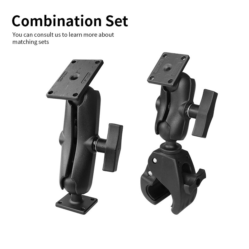 VINmounts Ball Base with 1.5" x 1.188" 4-Hole Pattern - C Size Rectangle Plate for Mounting Garmin zumo,TomTom +More VIN-C-041