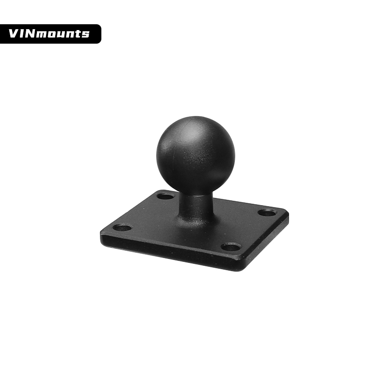 VINmounts 1"/25mm Ball Base with 1.5" x 1.188" 4-Hole Pattern - B Size Rectangle Plate for Mounting Garmin zumo,TomTom +More VIN-B-029