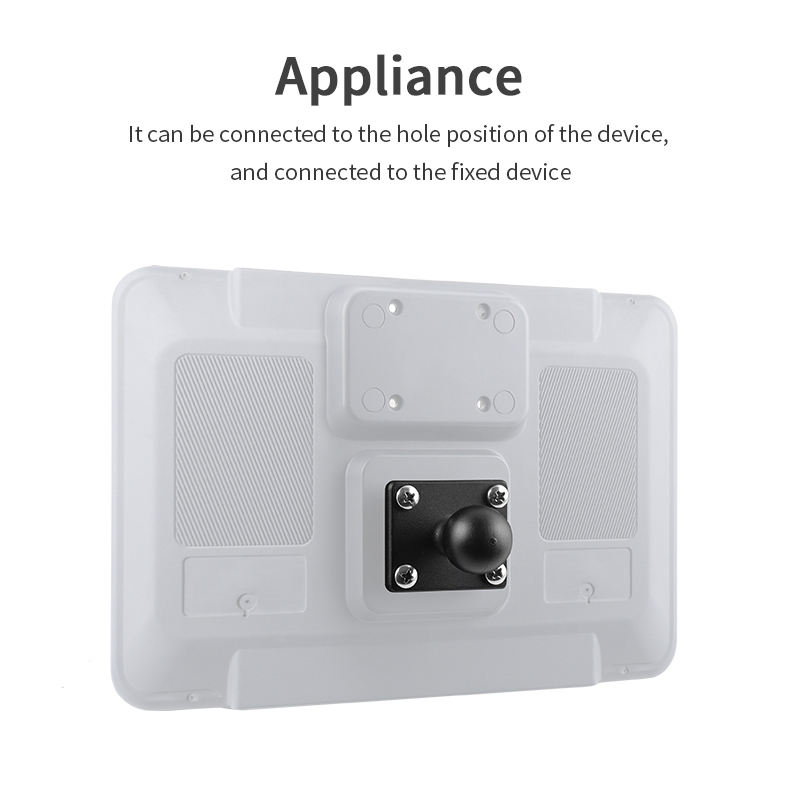 VINmounts 1" /25mm Ball Base with 1.5" x 3.5" Rectangle Plate  4-Hole Pattern - B Size for Mounting Devices/Tablet+More VIN-B-030