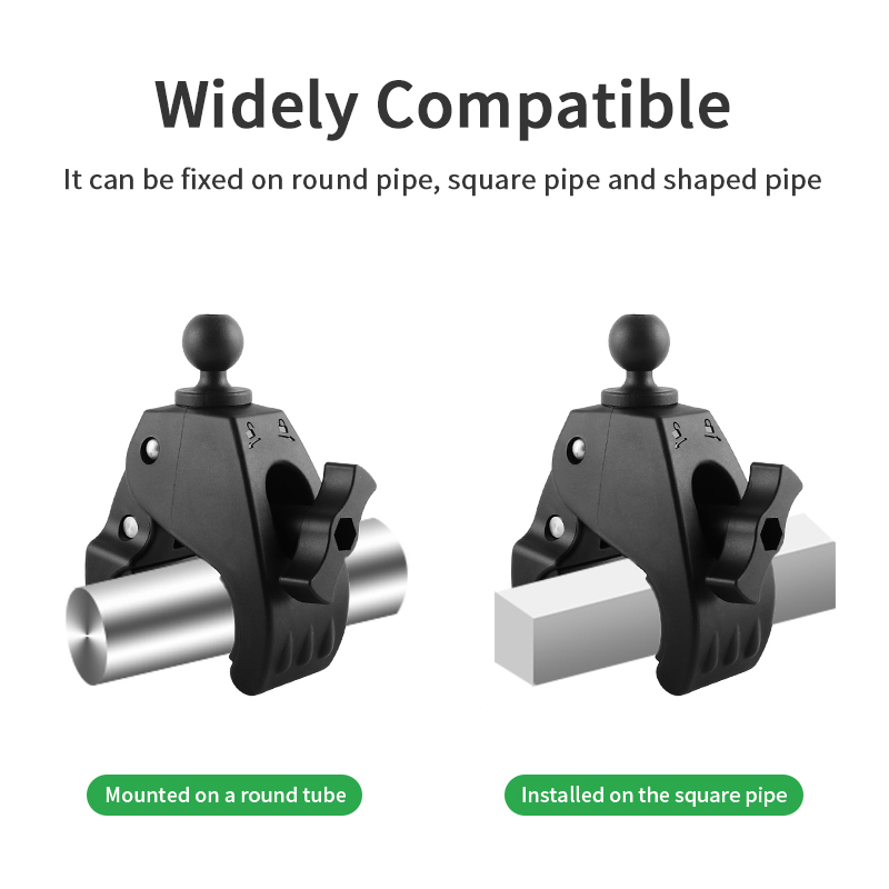 VINmounts Tough Claw Large Clamp Base with 1 " Ball,Compatible with RAM and 1" Ball Systems from Arkon, iBolt and Tackform Enterprise Series VIN-B-031