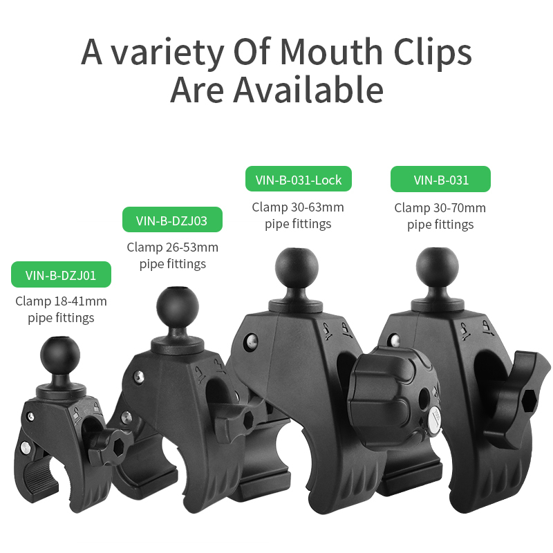 VINmounts Tough Claw Large Clamp Base with 1 " Ball,Compatible with RAM and 1" Ball Systems from Arkon, iBolt and Tackform Enterprise Series VIN-B-031