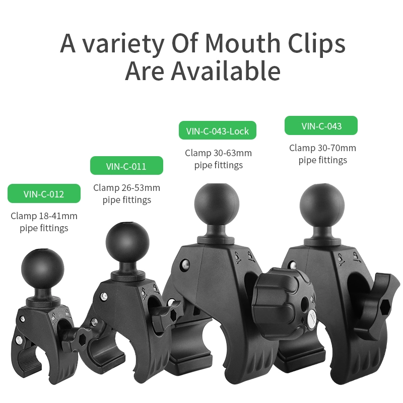 VINmounts Tough Claw Large Clamp Base with 1.5" Ball,Compatible with RAM and 1.5" Ball Systems from Arkon, iBolt and Tackform Enterprise Series VIN-C-043
