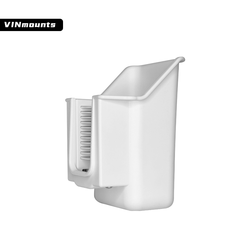 VINmounts New White Barcode Scanners Holder Bracket with 1.5" Round Ball Base for Medical/Healthcare/Medical Trolley/ Dental Scanner/Dental Clinic/ Hospital Beauty Salons   VIN-PDA-01-White