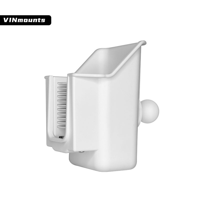 VINmounts New White Barcode Scanners Holder Bracket with 1.5" Round Ball Base for Medical/Healthcare/Medical Trolley/ Dental Scanner/Dental Clinic/ Hospital Beauty Salons   VIN-PDA-01-White