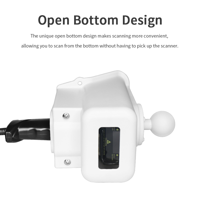 VINmounts New White Barcode Scanners Holder Bracket with 1.5" Round Ball Base for Medical/Healthcare/Medical Trolley/ Dental Scanner/Dental Clinic/ Hospital Beauty Salons   VIN-PDA-01-White