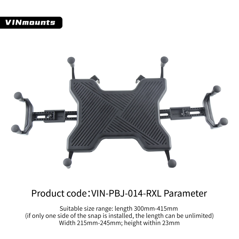 VINmounts Ergonomic Tablet Holder for 14.3'' Devices -Desk Clamp with Anti-Slip Grips | Adjustable Arm Stand for Office/Home/Car Use | White Multi-Functional Tablet Mount VIN-PBJ-014-RXL