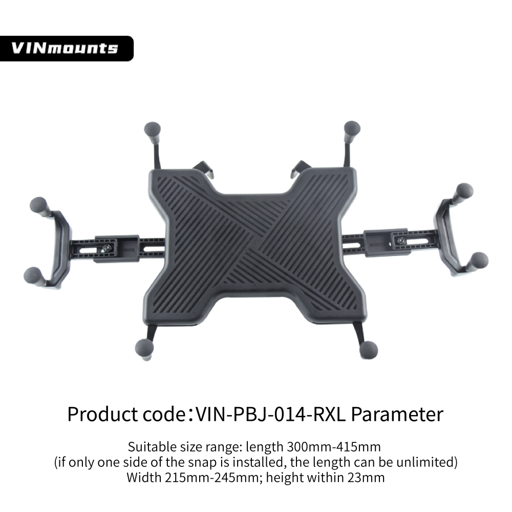 VINmounts Ergonomic Tablet Holder for 14.3'' Devices -Desk Clamp with Anti-Slip Grips | Adjustable Arm Stand for Office/Home/Car Use | White Multi-Functional Tablet Mount VIN-PBJ-014-RXL