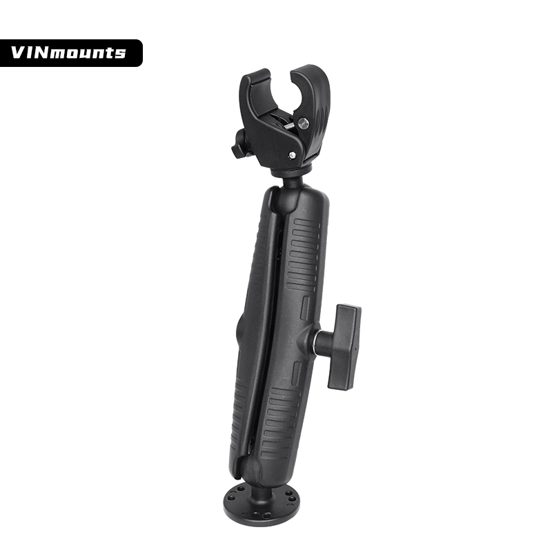 VIN Mounts Trolling Motor Stabilizer Mount-Quick Release with 1.5 Inch Round AMPS Base Adapter and Small Clamp for Versatrack VIN-C-012+VIN-C-8.7A/15A/23A+VIN-C-003
