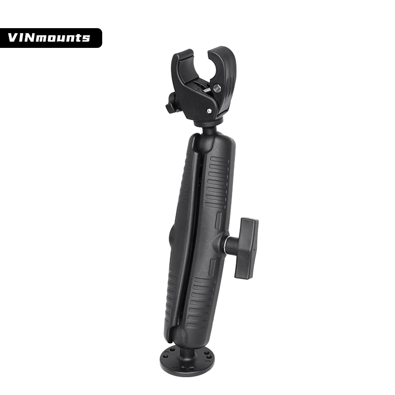 VIN Mounts Trolling Motor Stabilizer Mount-Quick Release with 1.5 Inch Round AMPS Base Adapter and Small Clamp for Versatrack VIN-C-012+VIN-C-8.7A/15A/23A+VIN-C-003