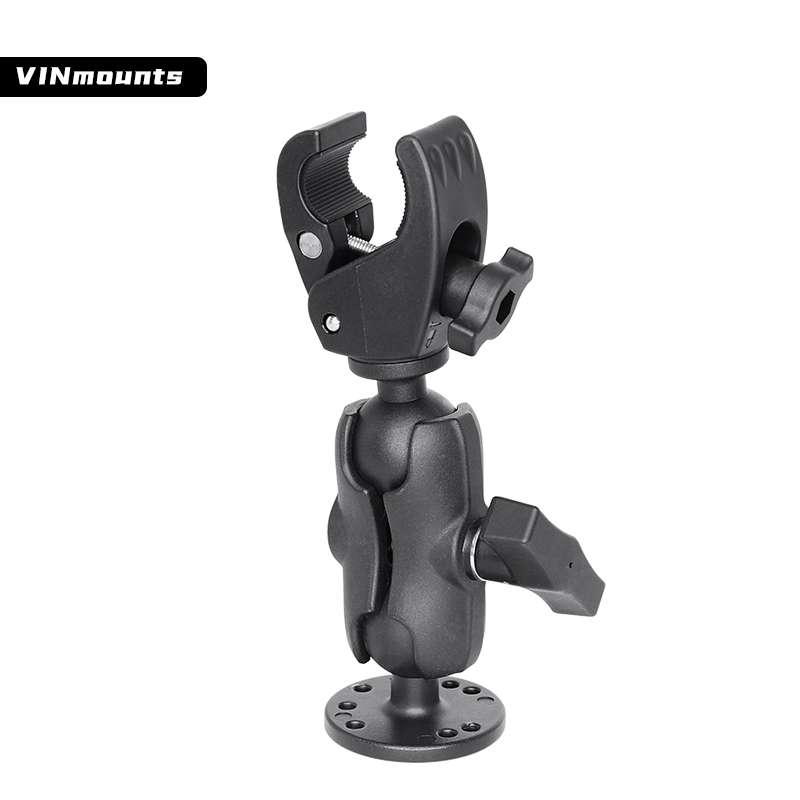 VIN Mounts Trolling Motor Stabilizer Mount-Quick Release with 1.5 Inch Round AMPS Base Adapter and Small Clamp for Versatrack VIN-C-012+VIN-C-8.7A/15A/23A+VIN-C-003