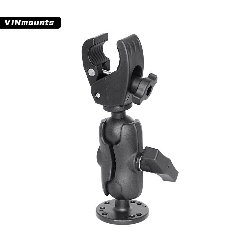 VIN Mounts Trolling Motor Stabilizer Mount-Quick Release with 1.5 Inch Round AMPS Base Adapter and Small Clamp for Versatrack VIN-C-012+VIN-C-8.7A/15A/23A+VIN-C-003